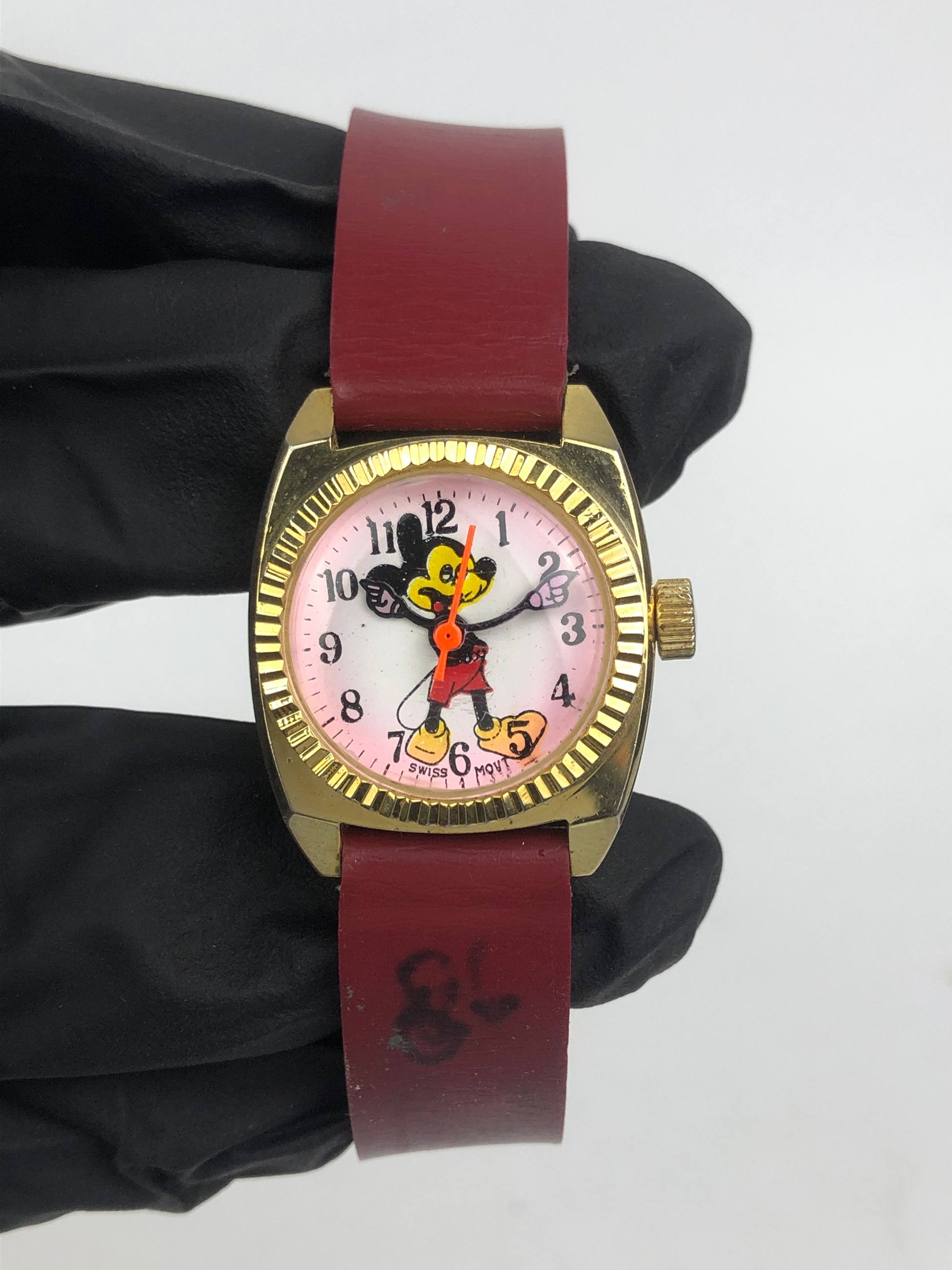 CHARACTER WATCH MICKEY MOUSE SWISS MADE MANUAL WINDING - Gambar 2