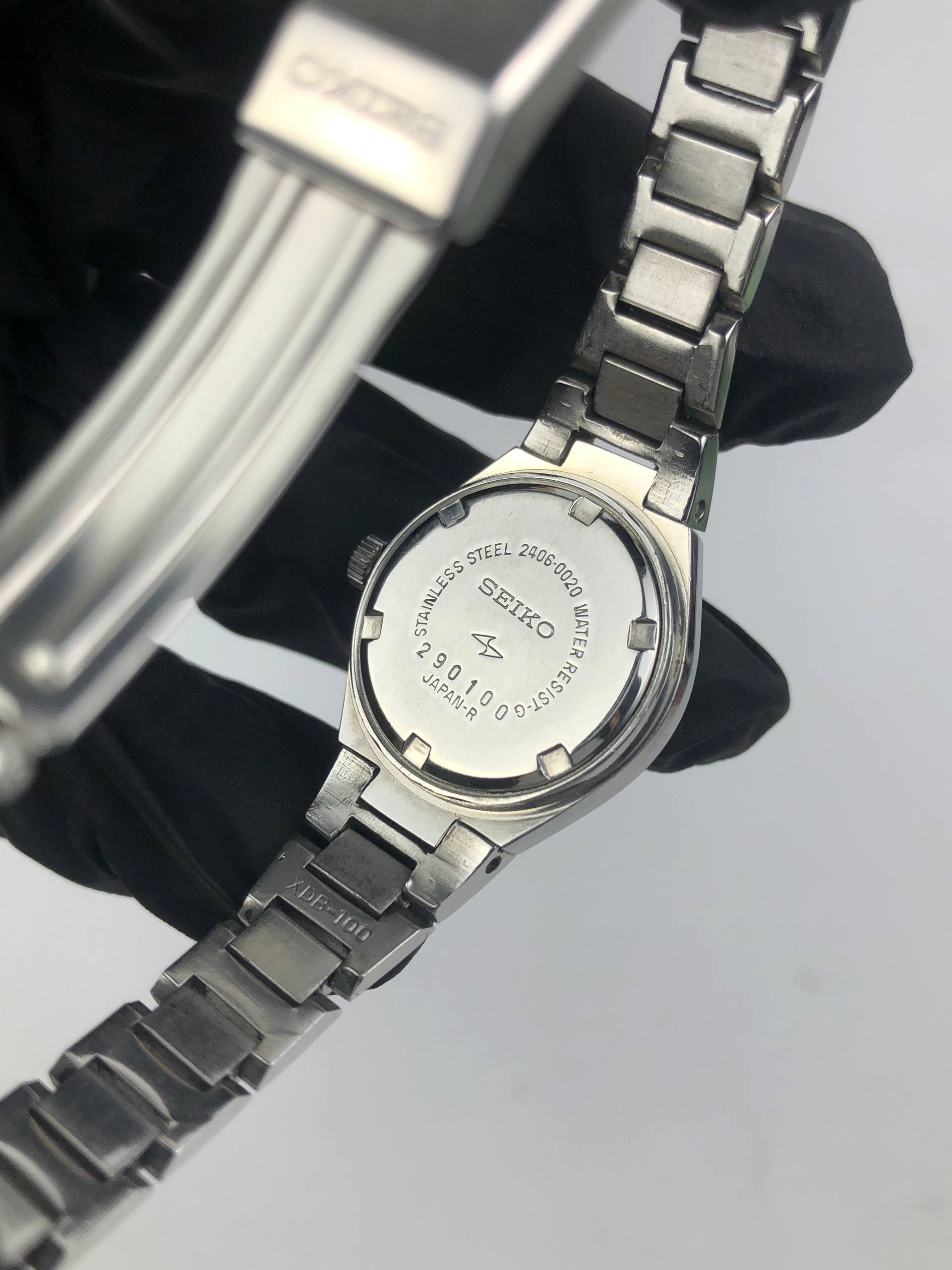SEIKO 2406-0020 HI BEAT AUTOMATIC TEXTURE BLUE DIAL ALL ORI - Gambar 8