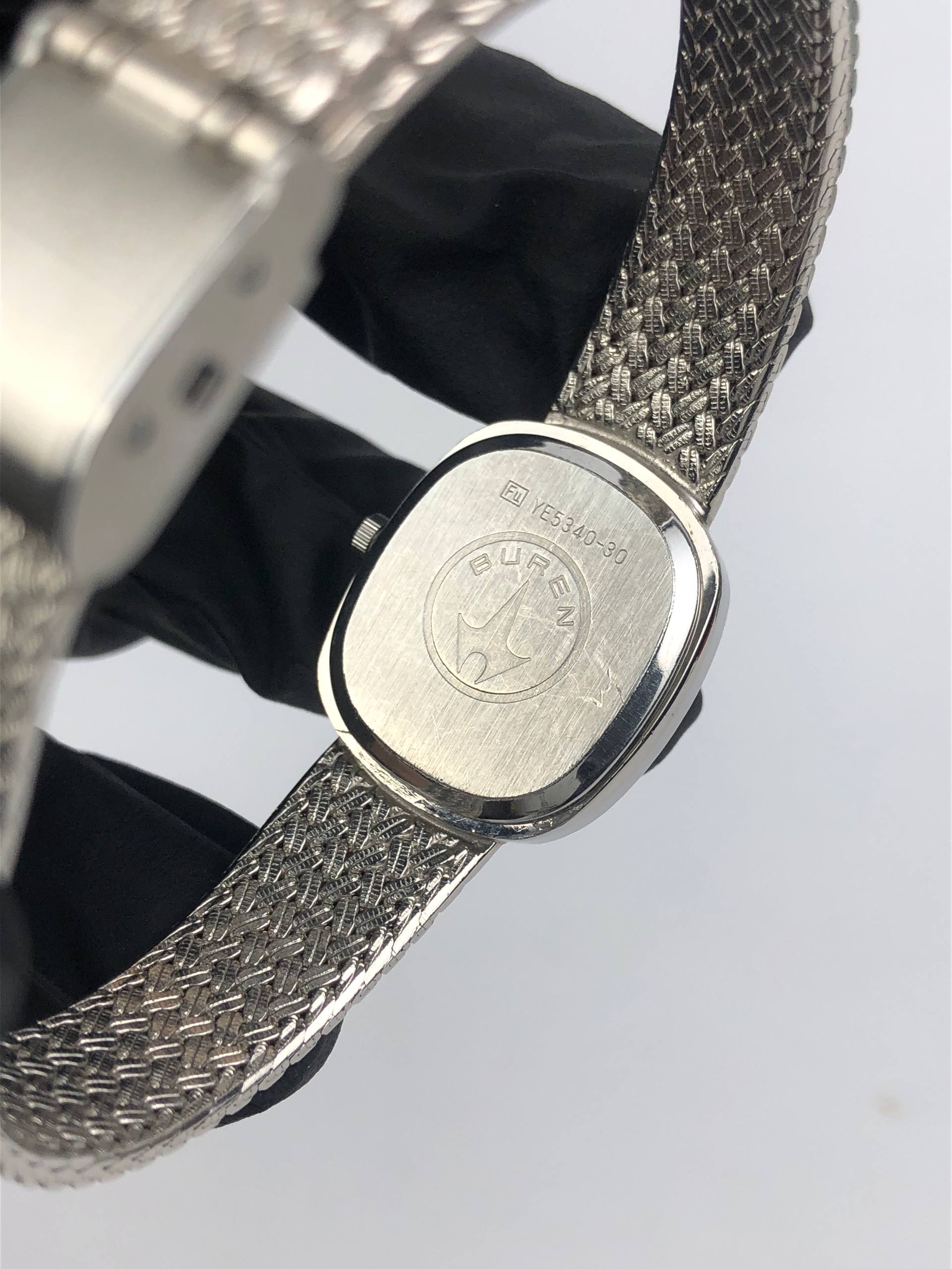 SWISSMADE BUREN YE5340-30 LADY DIAMOND INDEX SAPPHIRE GLASS - Gambar 7