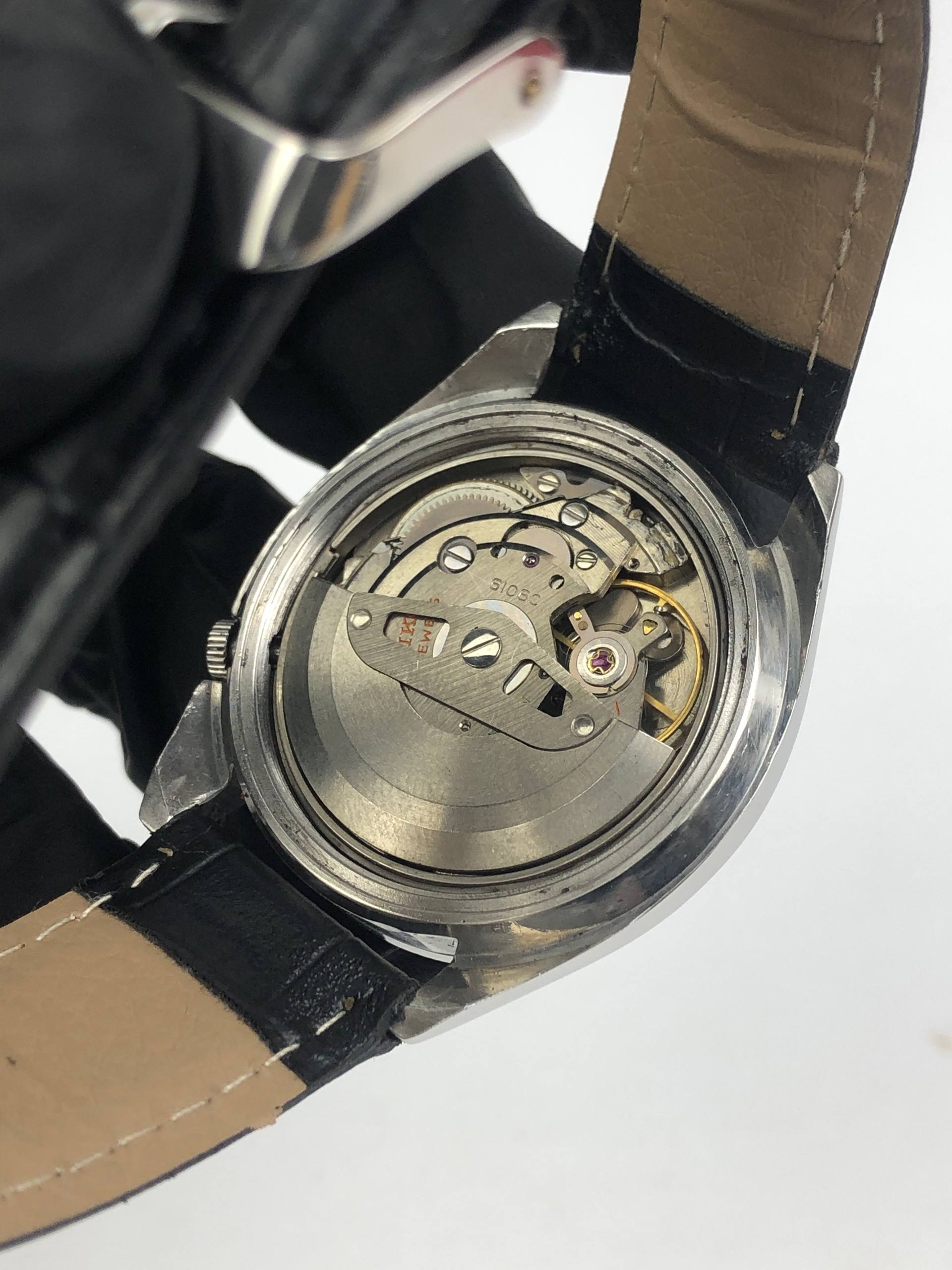 SEIKO5 6106-7510 ACTUS STOP SECOND WITH GRID INNER DIAL DAYDATE - Gambar 8