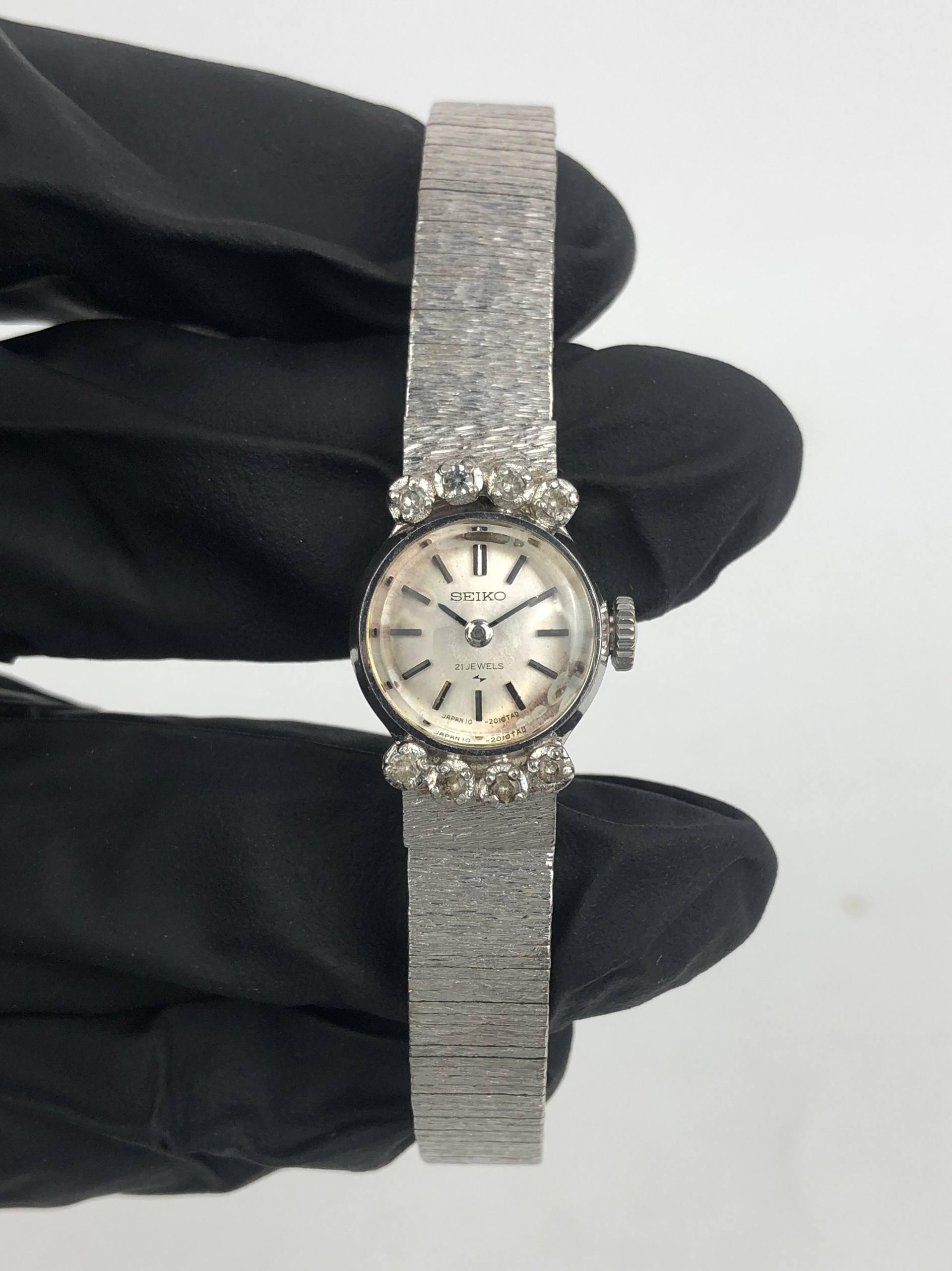 SEIKO 10-0900 DIAMOND BEZEL VINTAGE ORIGINAL - Gambar 2
