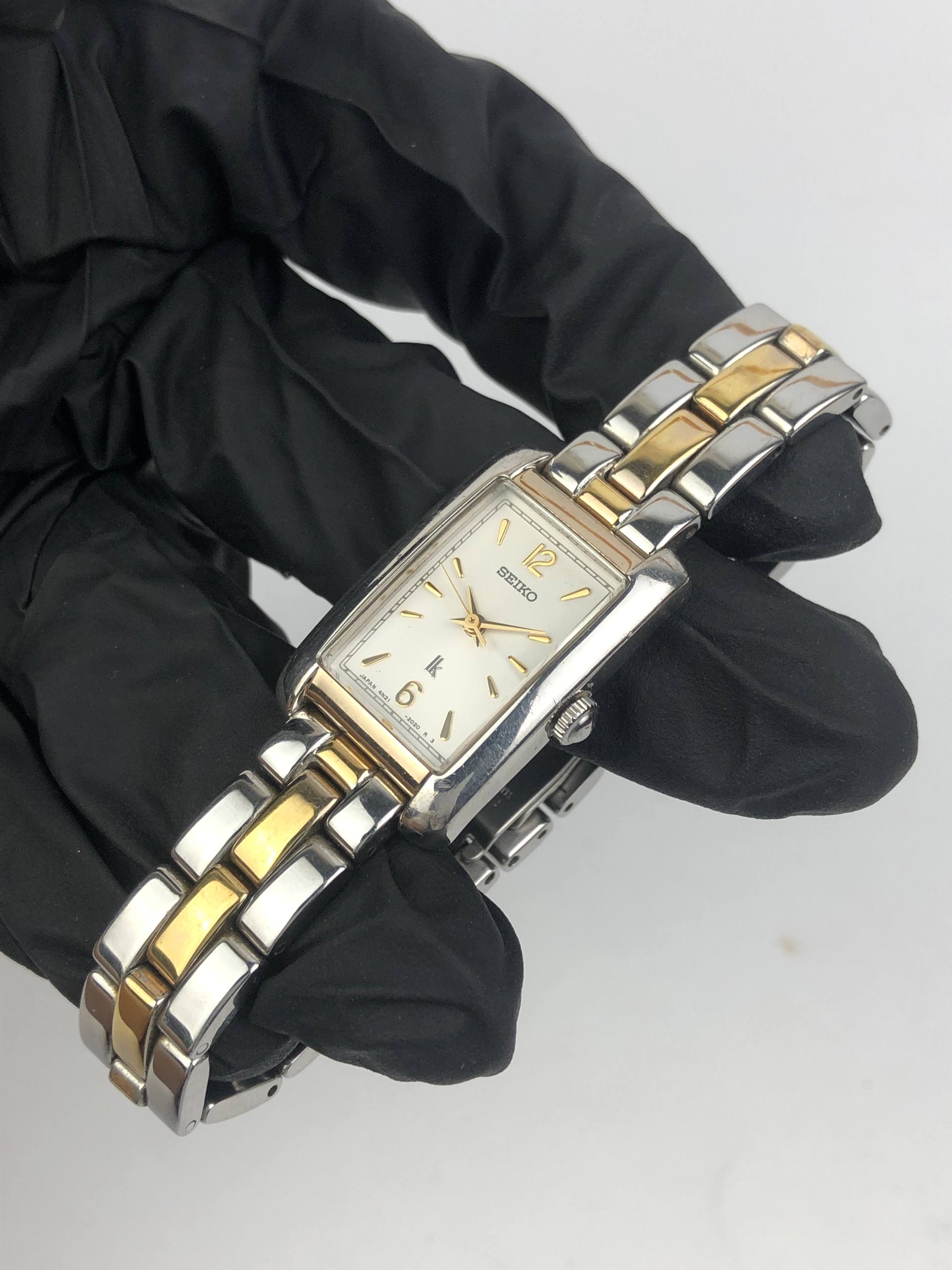 SEIKO LUKIA 4N21-5260 QUARTZ TANK TWOTONE ALL ORI - Gambar 2