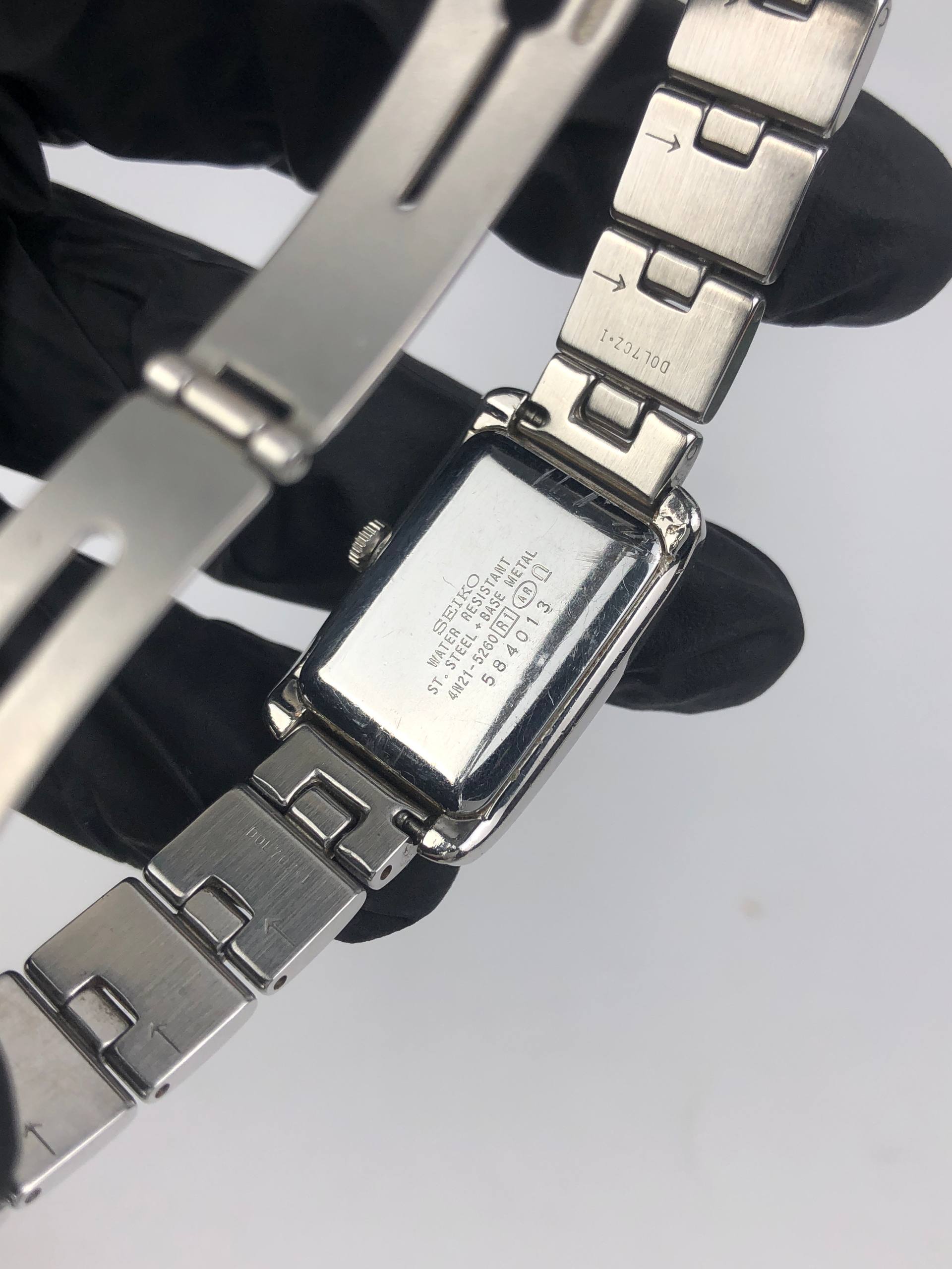 SEIKO LUKIA 4N21-5260 QUARTZ TANK TWOTONE ALL ORI - Gambar 7