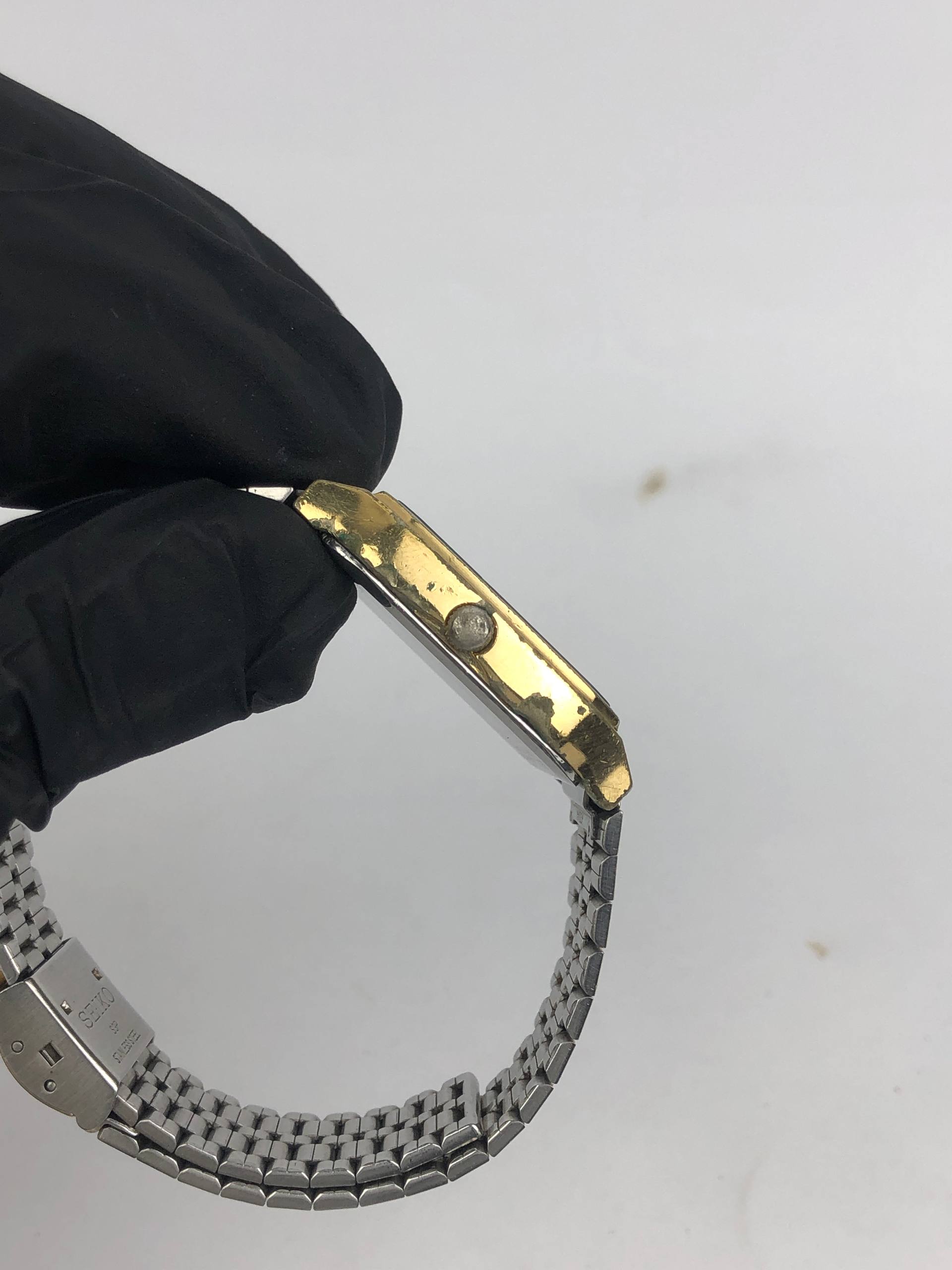 SEIKO H357-5000 JDM ANADIGI GOLD CASE ALL ORIGINAL - Gambar 5