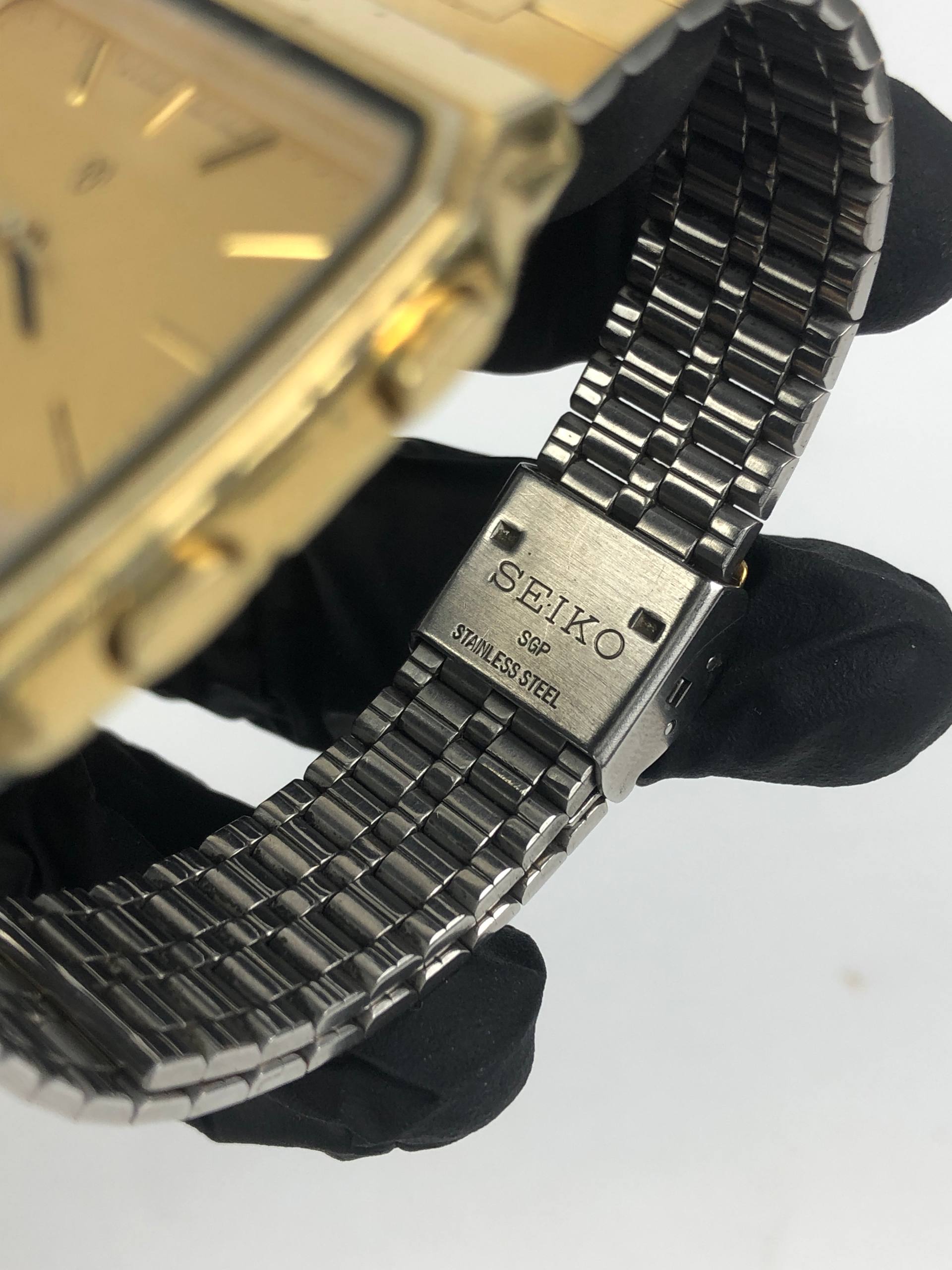 SEIKO H357-5000 JDM ANADIGI GOLD CASE ALL ORIGINAL - Gambar 7
