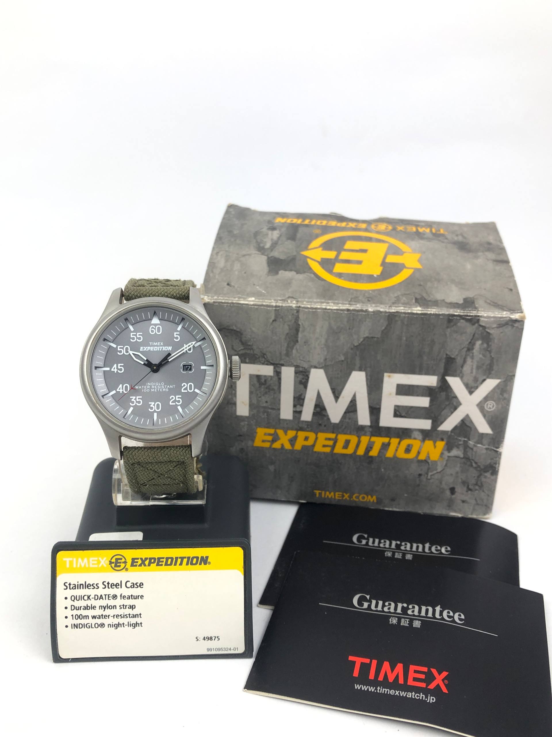 TIMEX EXPEDITION FIELD MILITARY T4987597 FULLSET GREY FULL LIGHT DIAL