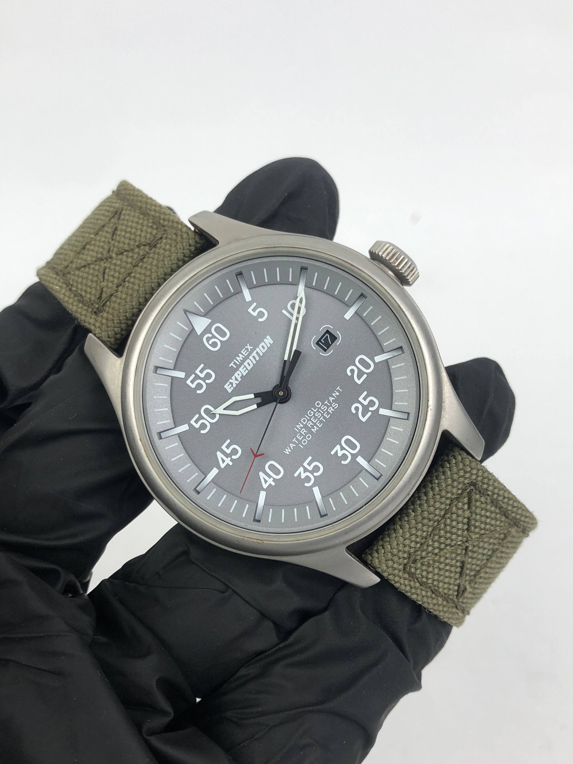 TIMEX EXPEDITION FIELD MILITARY T4987597 FULLSET GREY FULL LIGHT DIAL - Gambar 5