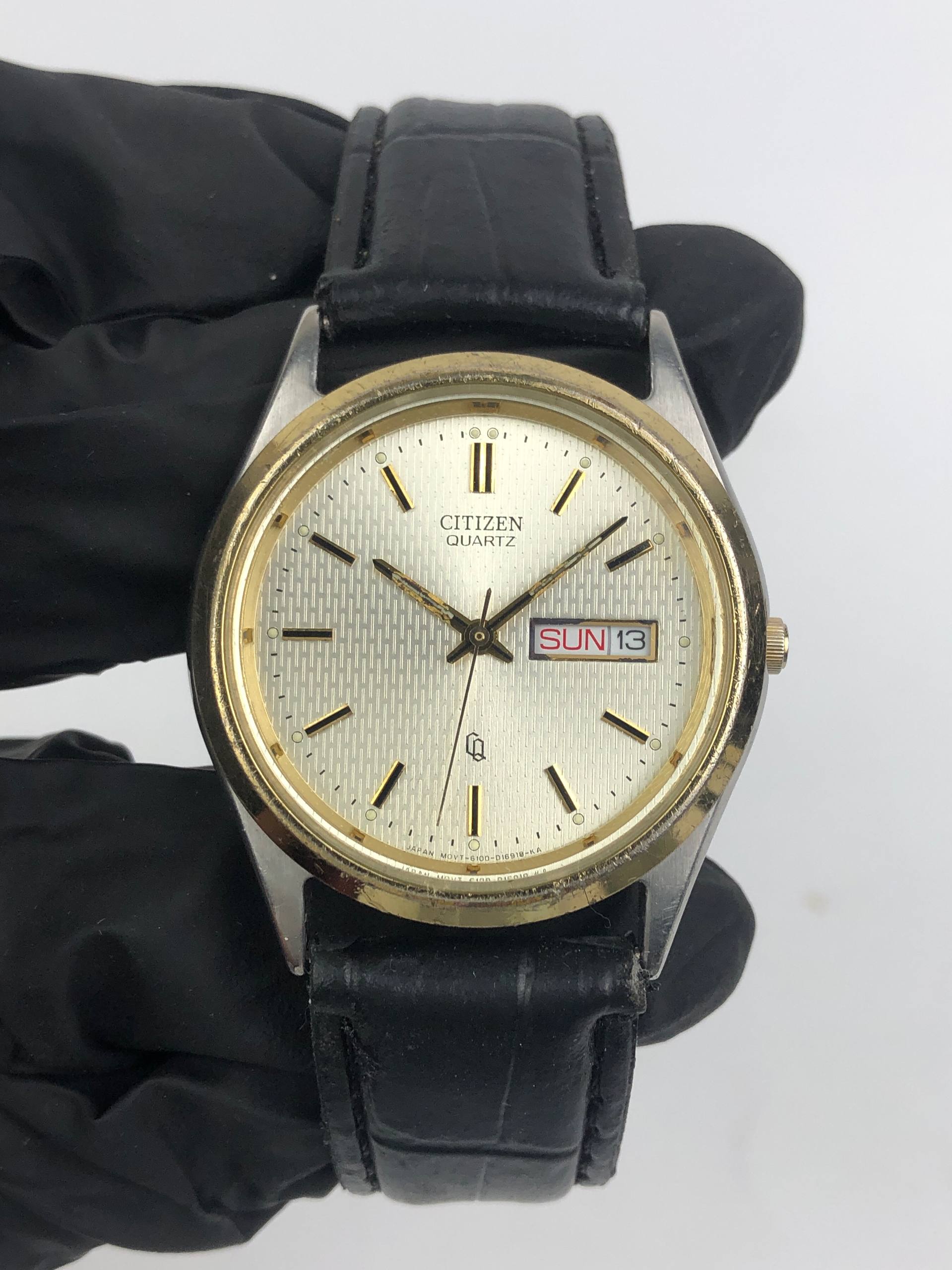 CITIZEN 6100-S96397 CQ TEXTURE DIAL ORIGINAL - Gambar 2