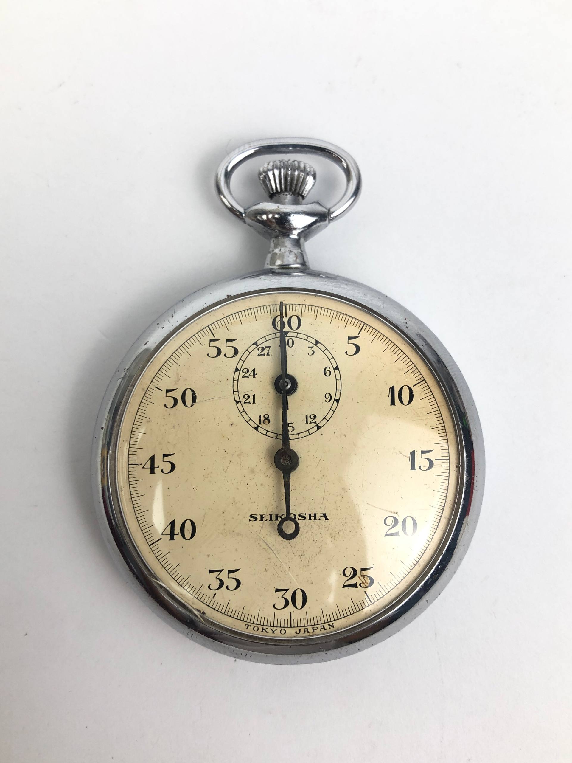 STOPWATCH VINTAGE SEIKOSHA AGING DIAL