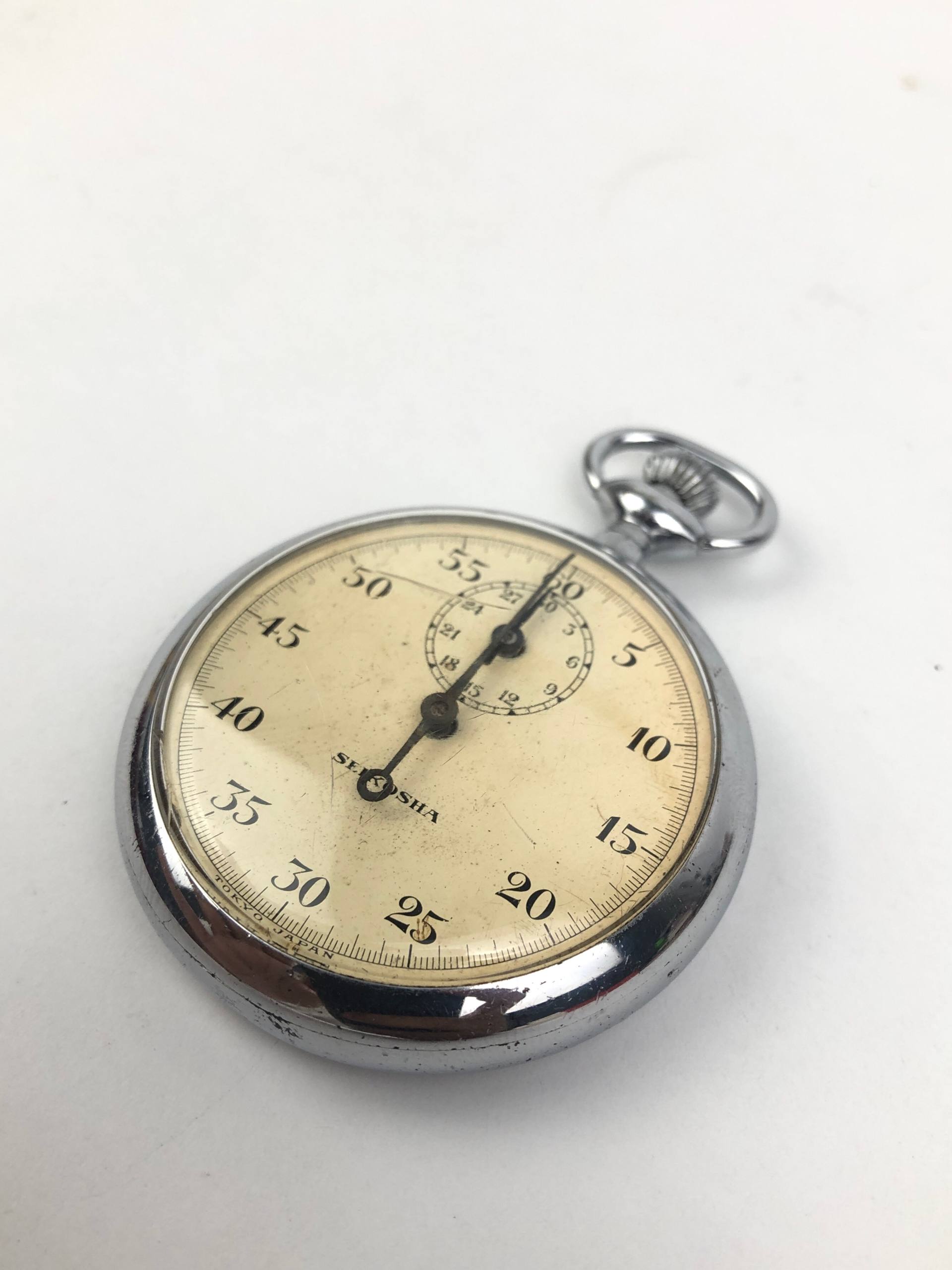 STOPWATCH VINTAGE SEIKOSHA AGING DIAL - Gambar 3