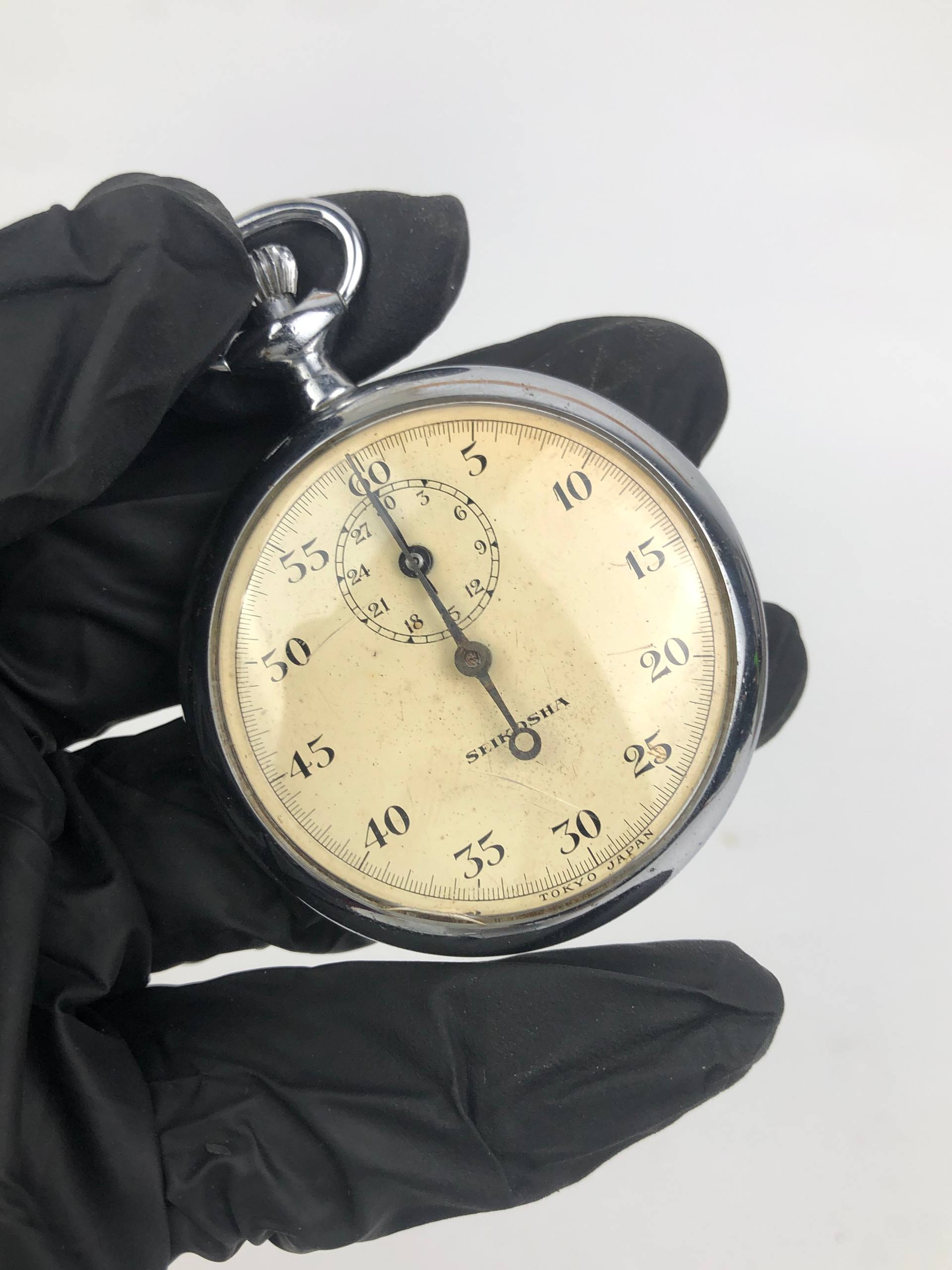 STOPWATCH VINTAGE SEIKOSHA AGING DIAL - Gambar 4